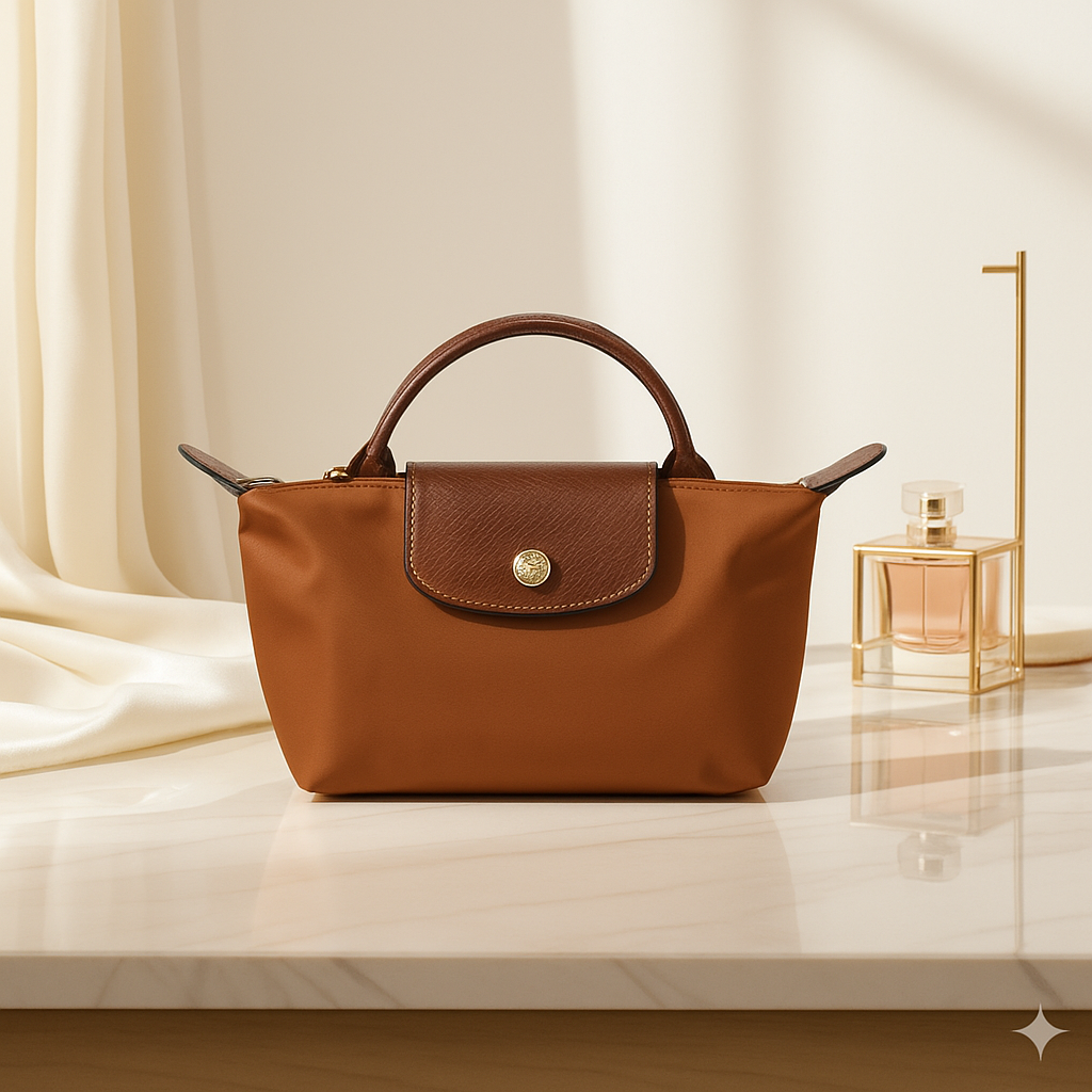 Mini Sac XS Longchamp Le Pliage Marron