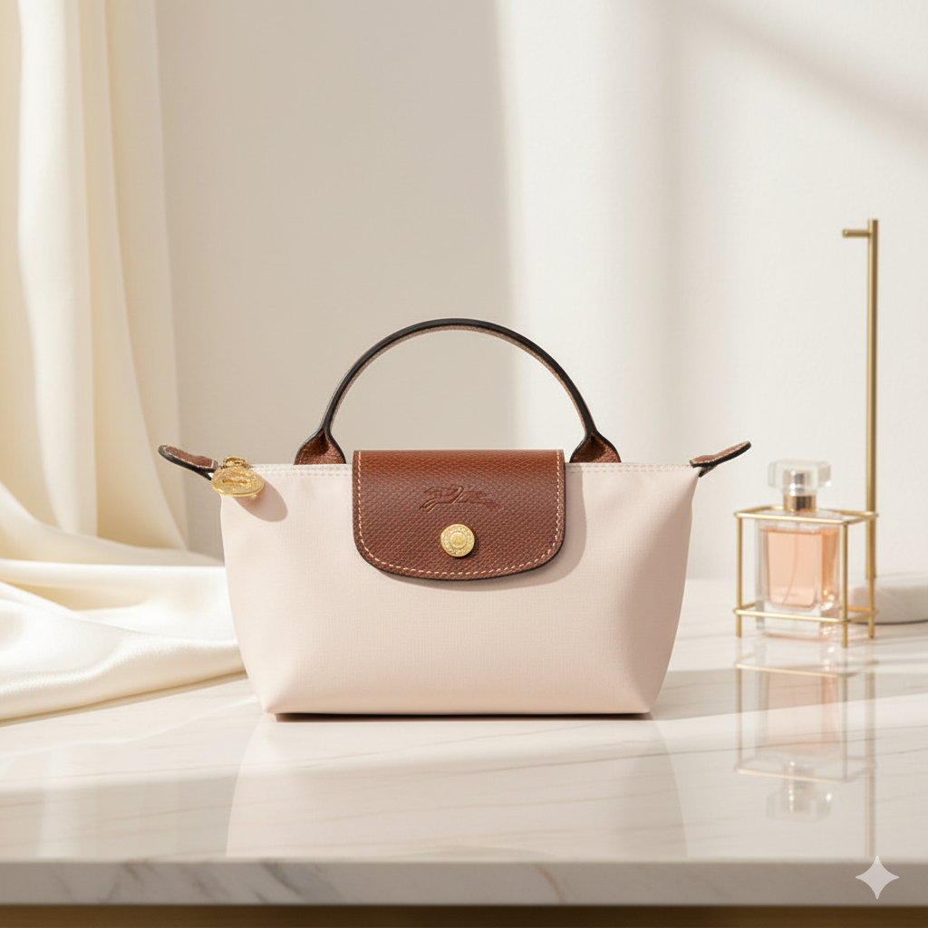Mini Sac XS Longchamp Le Pliage Beige